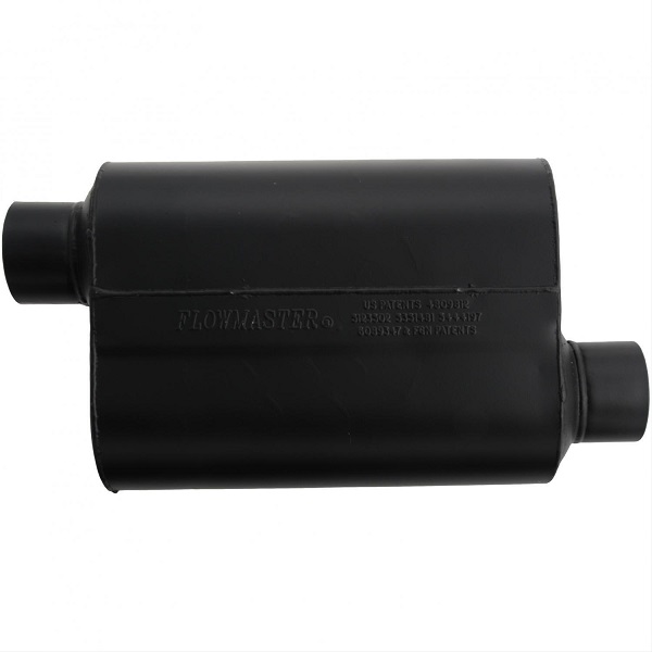 Flowmaster Super 40 Series 3" In 3" Out Black Steel Oval Muffler